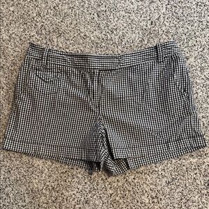 Loft Black and White Checkered Women's Shorts